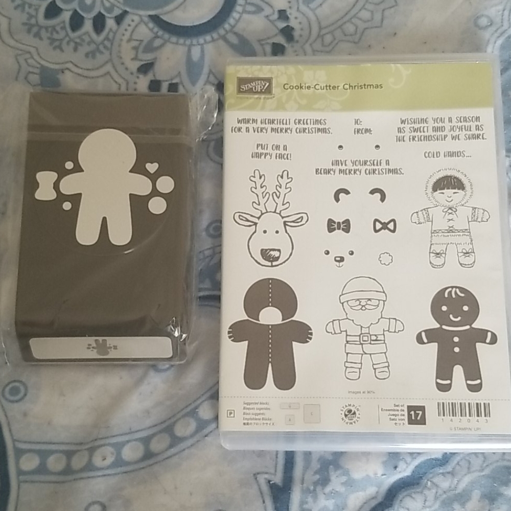 Retired Xmas Stamp and punch set